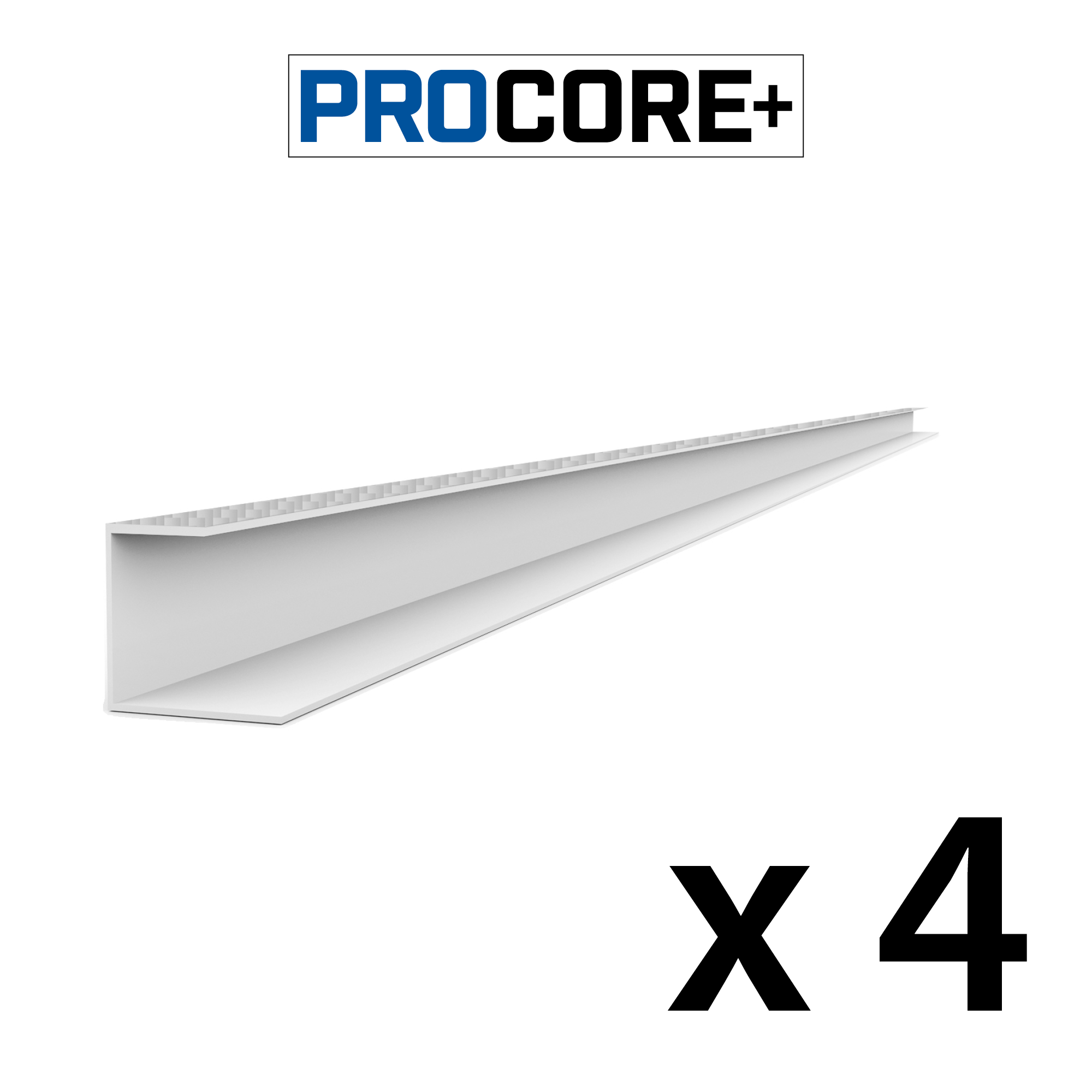 8 ft. PROCORE PLUS PVC J-Trim Pack