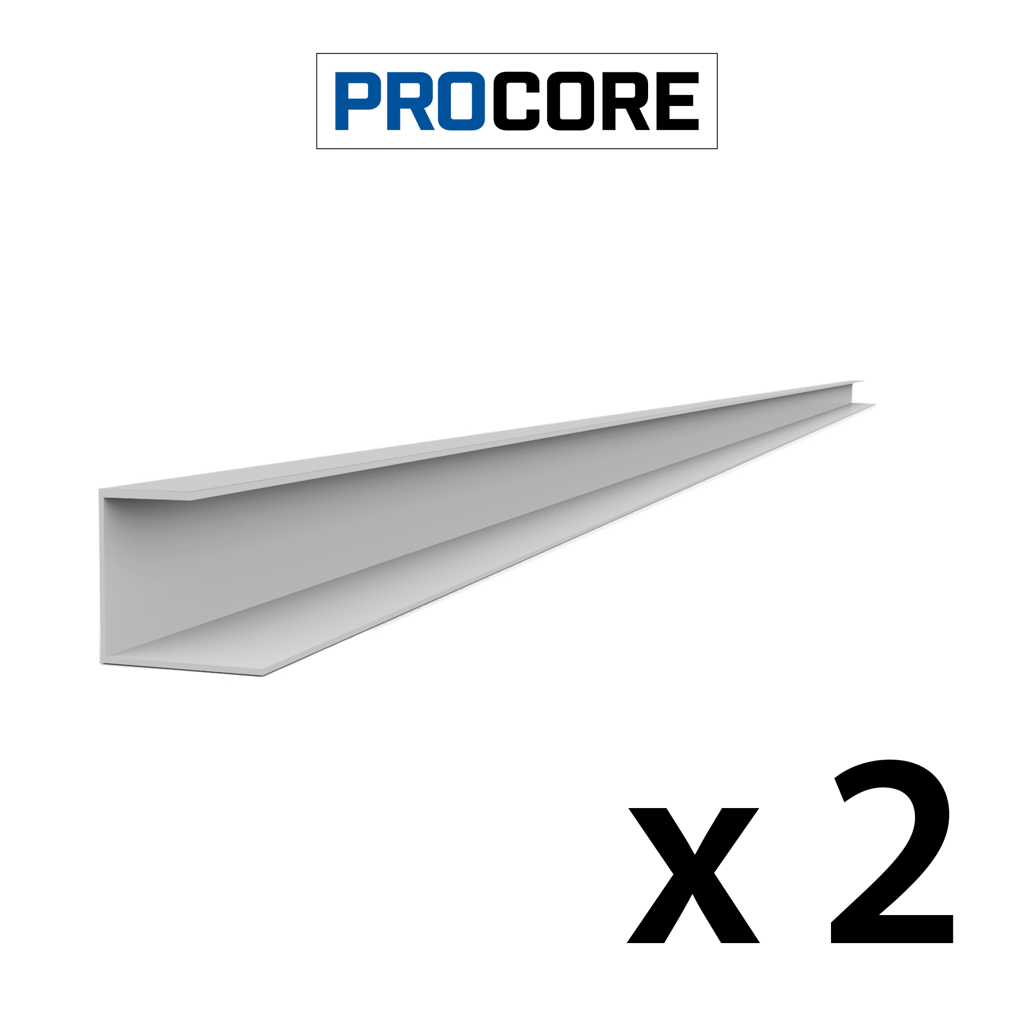 8 ft. PROCORE PVC J Trim Pack