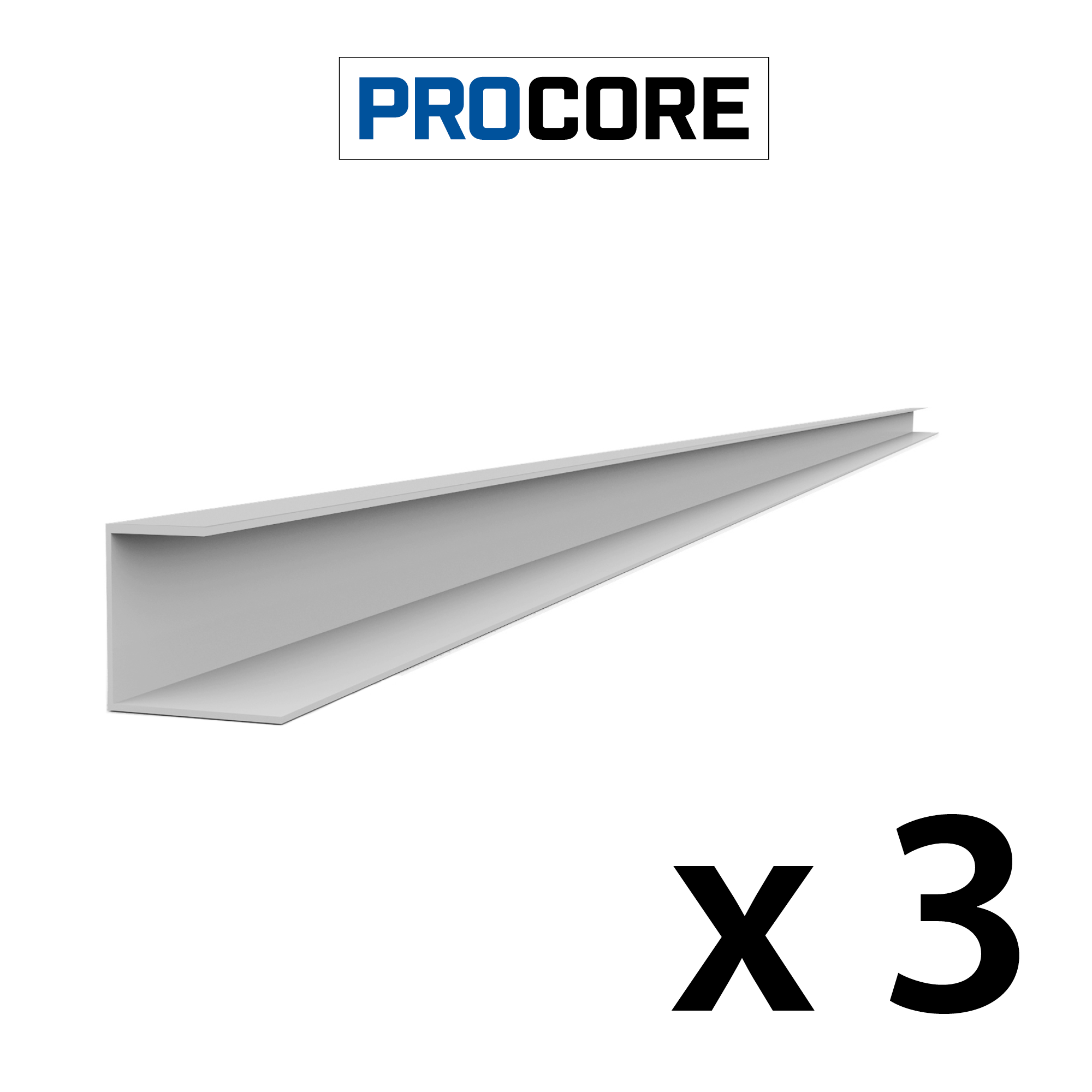 8 ft. PROCORE PVC J Trim Pack