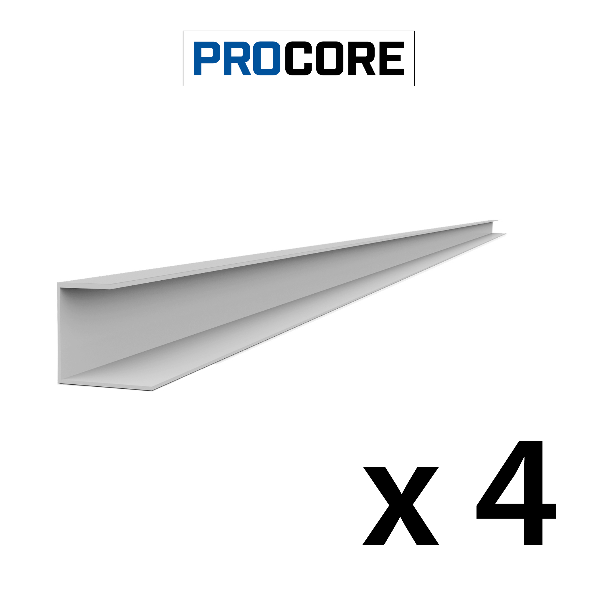 8 ft. PROCORE PVC J Trim Pack