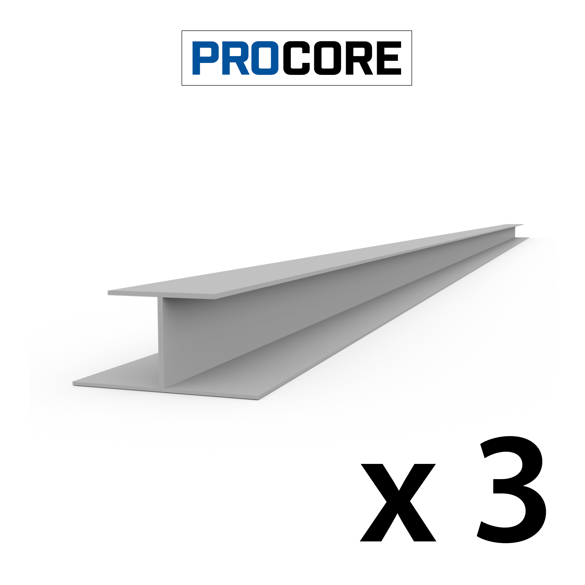 8 ft. PROCORE PVC H-Trim Pack