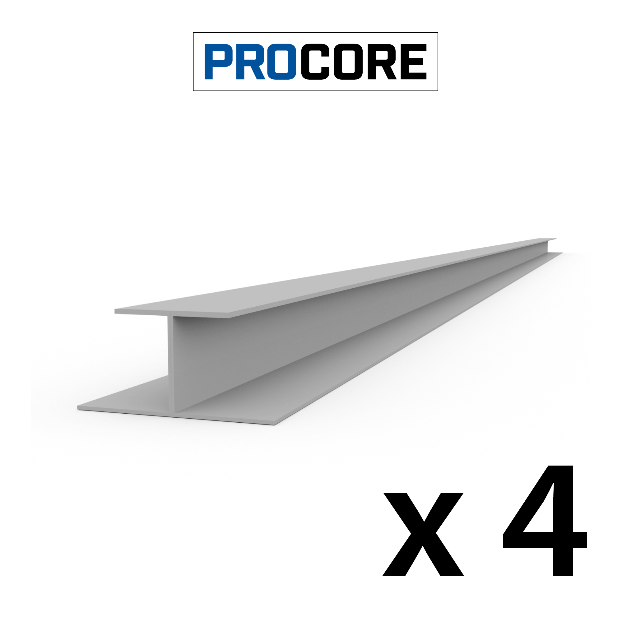 8 ft. PROCORE PVC H-Trim Pack