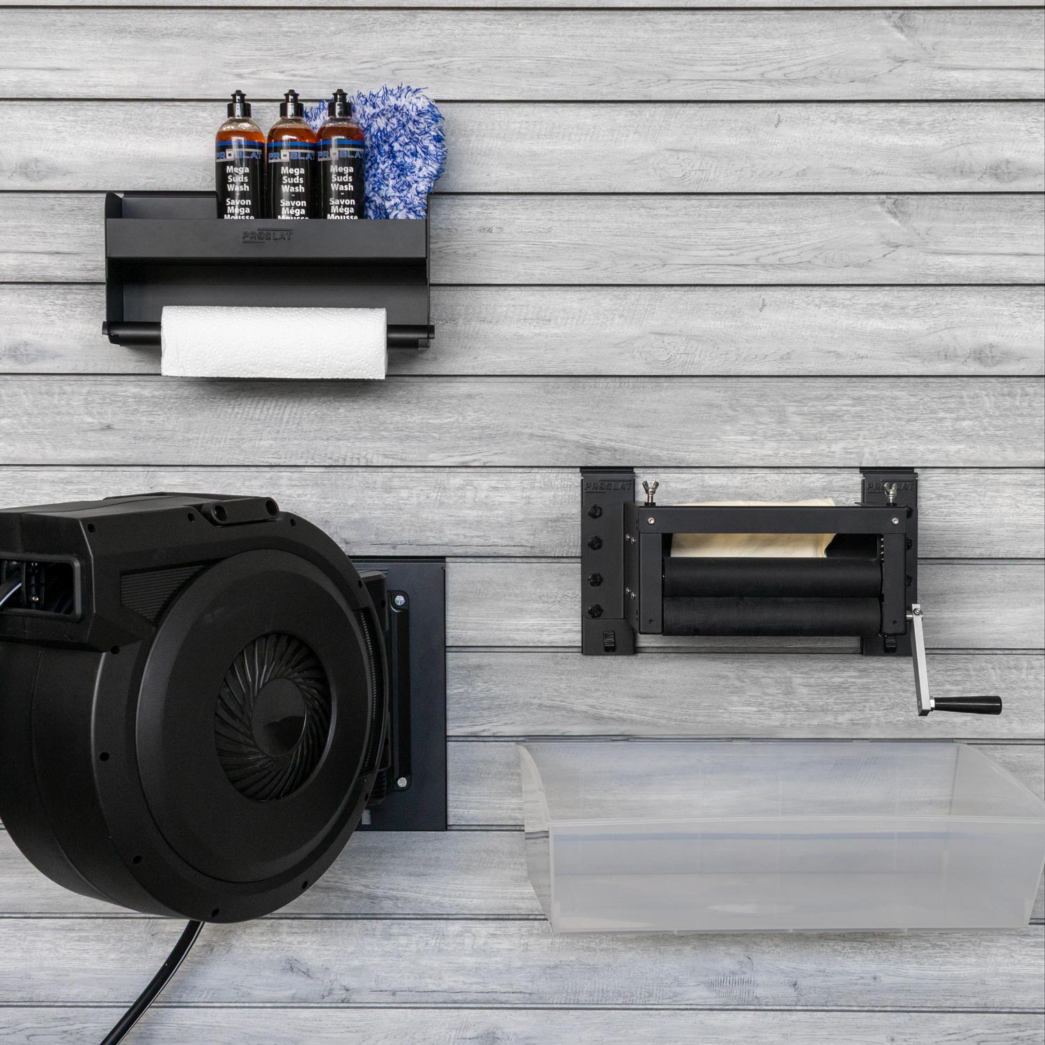 Mega Suds with Mitt, Wringer & Hose Reel – Deluxe Bundle