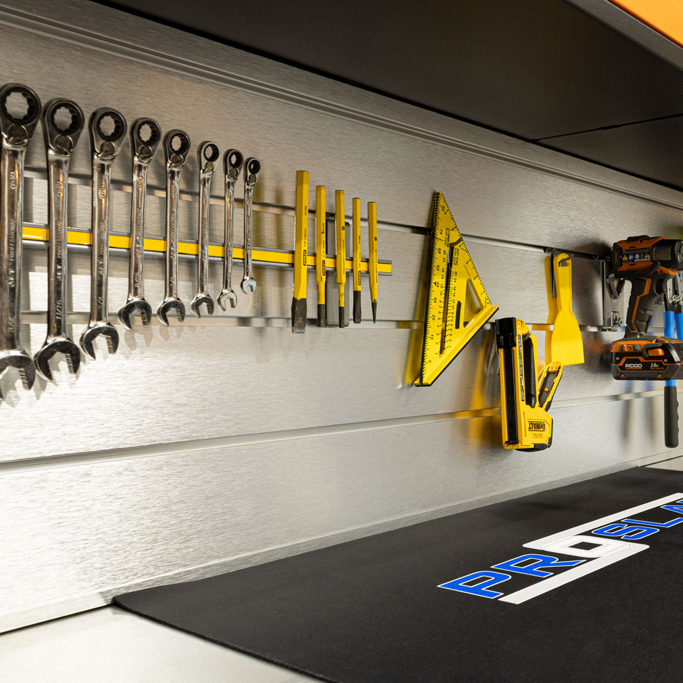 Fusion/LUX 60 inch Aluminum Slatwall Backsplash