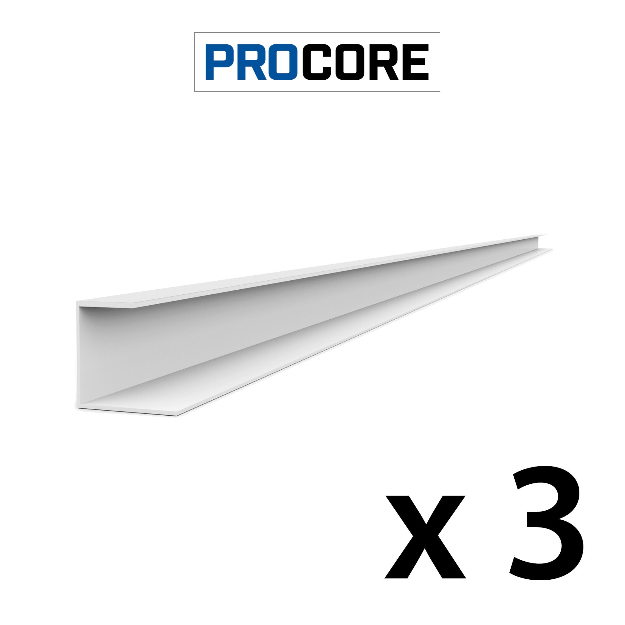8 ft. PROCORE PVC J Trim Pack