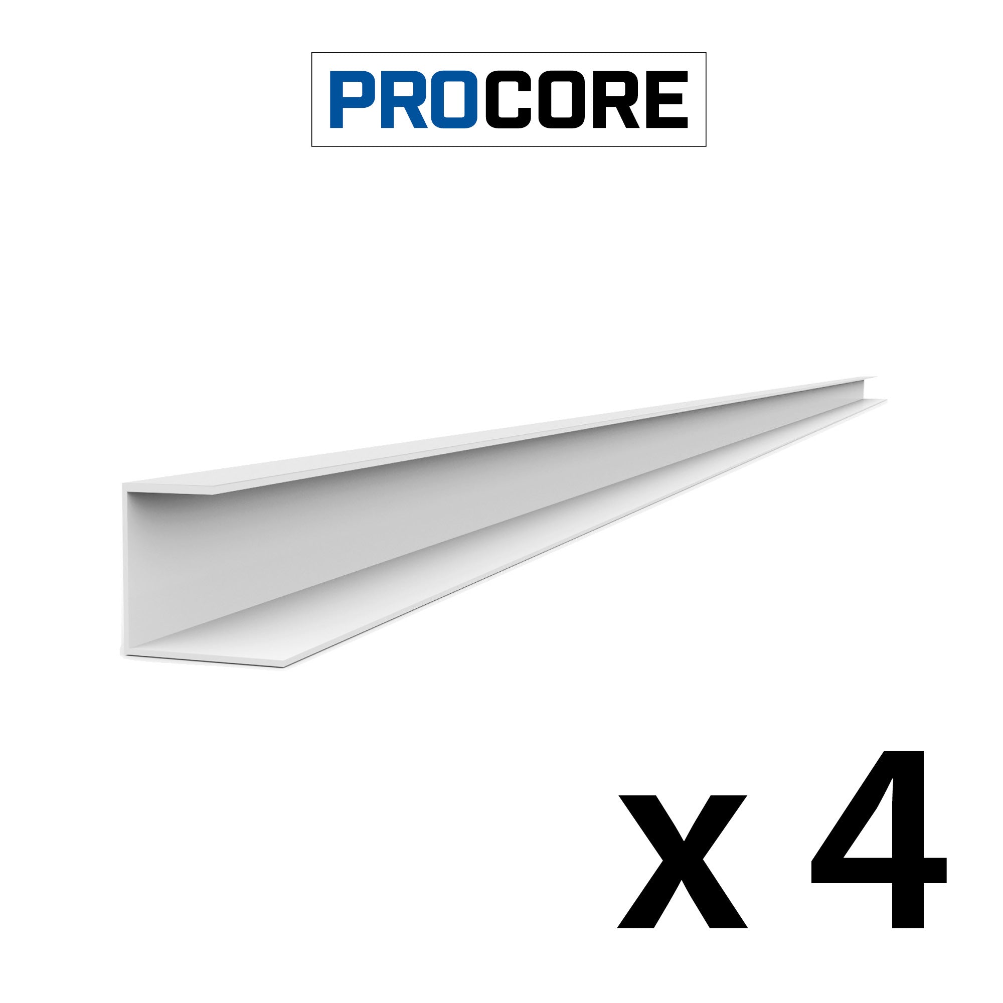 8 ft. PROCORE PVC J Trim Pack