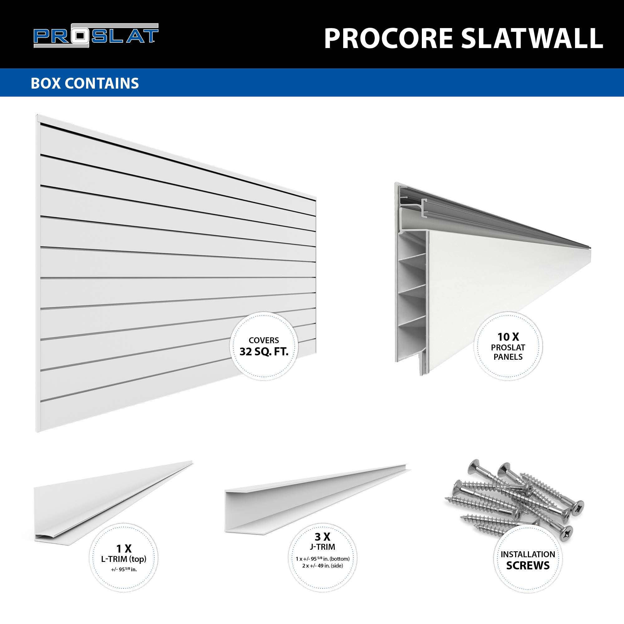 PROCORE Slatwall Basic Bundle – STEALTH