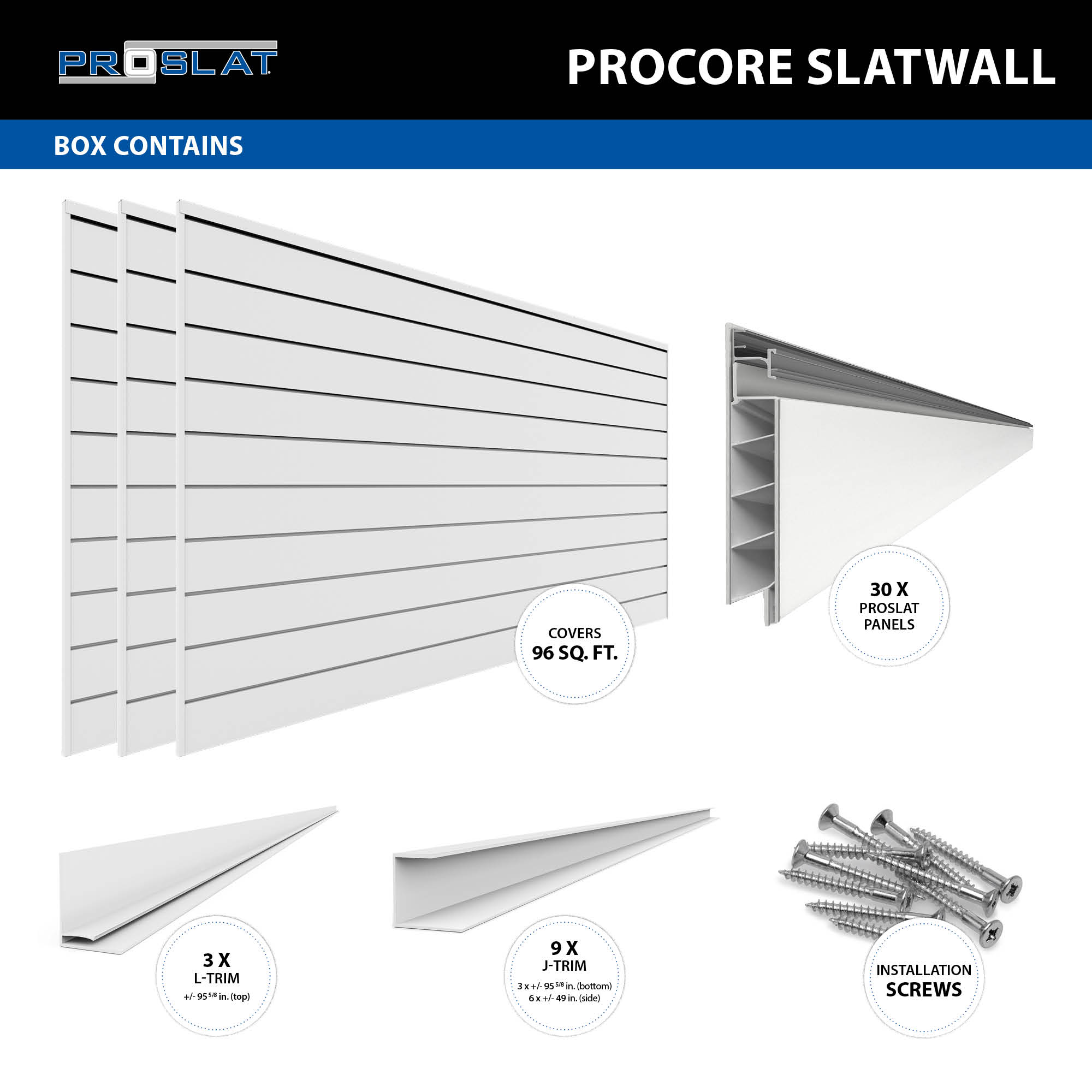 PROCORE Slatwall Standard Bundle – STEALTH