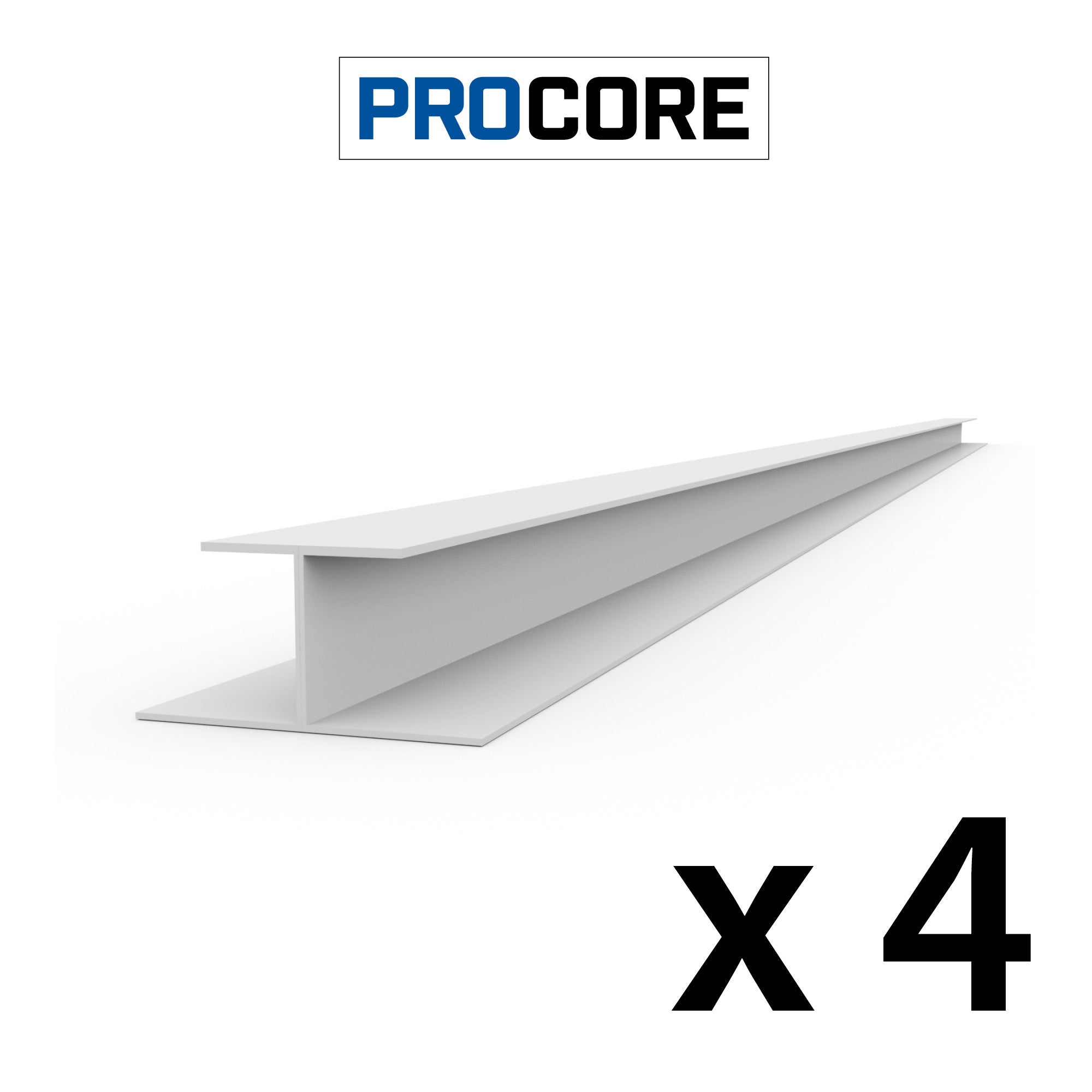 8 ft. PROCORE PVC H-Trim Pack