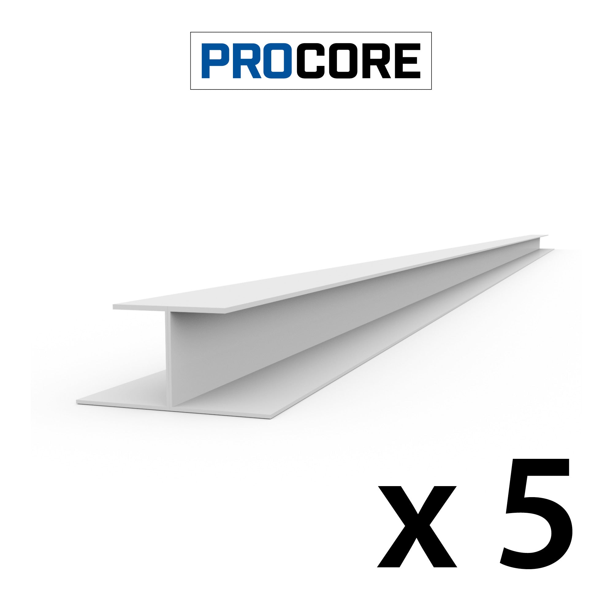 8 ft. PROCORE PVC H-Trim Pack