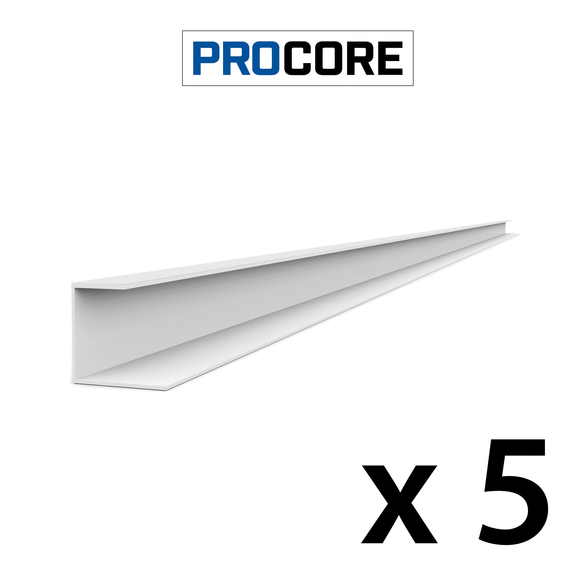 8 ft. PROCORE PVC J Trim Pack